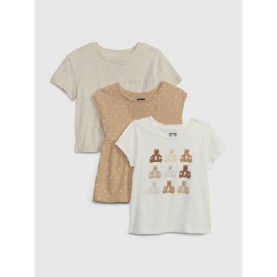 GAP Бебешки тениски Mix & Match, 3 бр. GAP GAP | Bezhov | Момичешки | 92