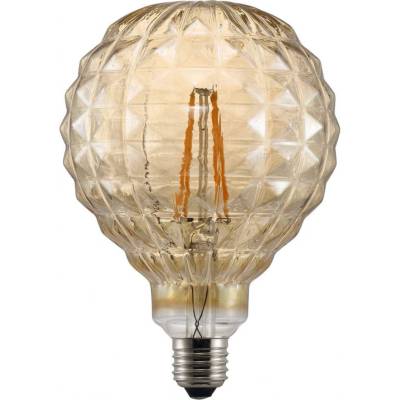 Nordlux Dekorativní LED broušená žárovka Avra v pěti provedeních 2 W 2200 K jantarová, 140 lm, 120 mm, 177 mm