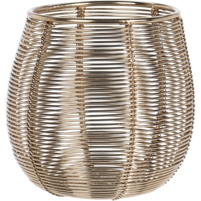 Home Styling Collection Kovový svícen na tealight, zlatý, 10 x 12 cm zlatá
