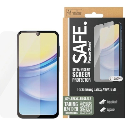 Safe Стъклен протектор SAFE - Ultra Wide Fit, Galaxy А16 5G, прозрачен (5715685014949)