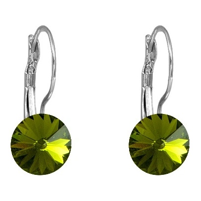 JSB Rivoli se Swarovski Elements visací Olivine 13110