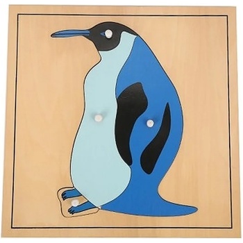 Image 1 of Smart Baby Дървен пъзел с животни Smart Baby - Пингвин, 4 части (MO52-2)