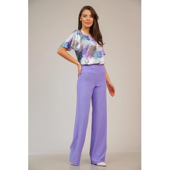 Image 1 of Radek's collection Дамски разкроен панталон цвят лавандула 62105-708