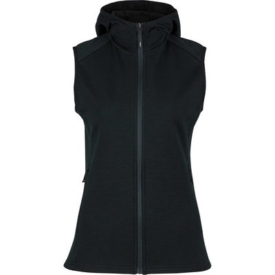 Stoic Дамски вълнен елек Stoic Women's MerinoFleece335 KuolpaSt. II Vest with Hood Merino vest - Black - размер XL (132-1490-0115)