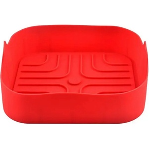 Rosberg Силиконова форма за Airfryer Rosberg R51980SS, 20.5x20.5x5.5 см, Червен (R51980SS red)