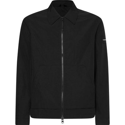 Calvin Klein Риза с дълъг ръкав Calvin Klein Men's Lightweight Long Sleeve Overshirt - Black BEH