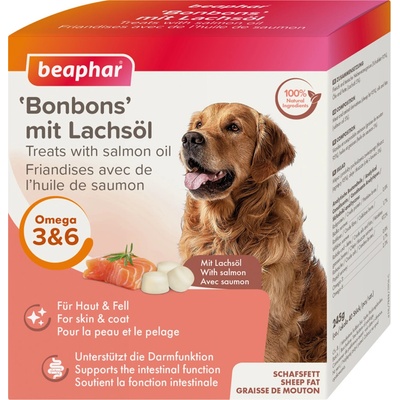 Beaphar Bonbons s lososovým olejom 245 g
