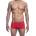 Дантелени боксерки, еротични и еластични - MOB Lace Boxer Red S/M (D-243523)