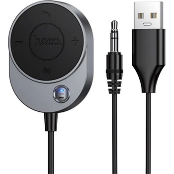 HOCO E150 bluetooth адаптер USB+3, 5 мм жак конектор, v5.3, ЧЕРЕН (E150)