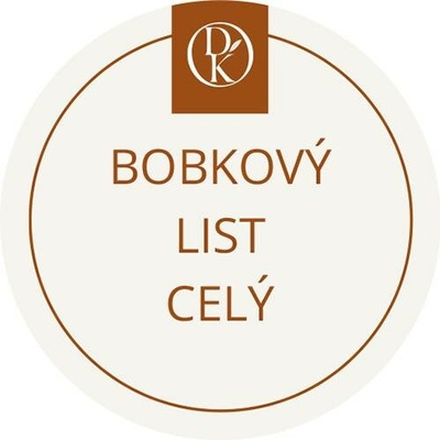 Davídkovo koření Etiketa Bobkový list celý béžová průměr 4,5 cm 1 ks