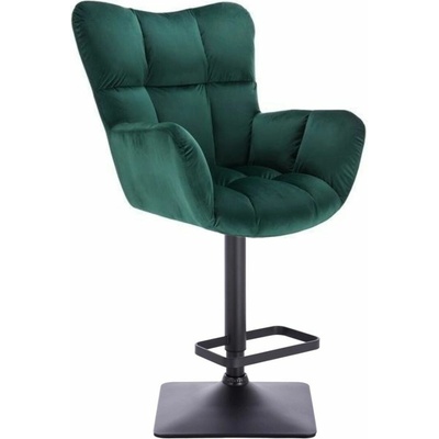 LuxuryForm Design Aurora Velur na čiernej hranatej podstave zelené