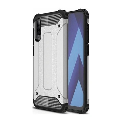 TokShop Motorola Moto G8 Power, Пластмасов гръб, Defender, метален ефект, сребрист (89151) (89151) (89151)