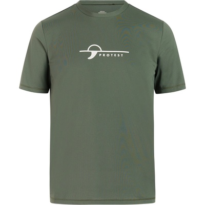 Protest Мъжка плажна тениска от ликра Protest PRTCore Surf T-Shirt Short Sleeves Lycra - Thyme (050-1954-0512)