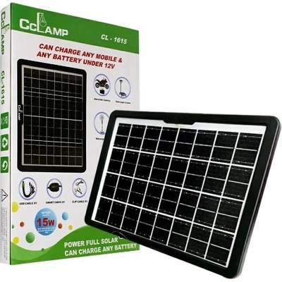 Соларен панел CcLamp CL-1615, 16V / 9V / 6V, - 15W, зарежда GSM и акумулатори