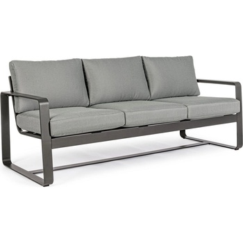 Bizzotto Merrigan диван 3 места YK13 антрацит с възглавници (0663111)