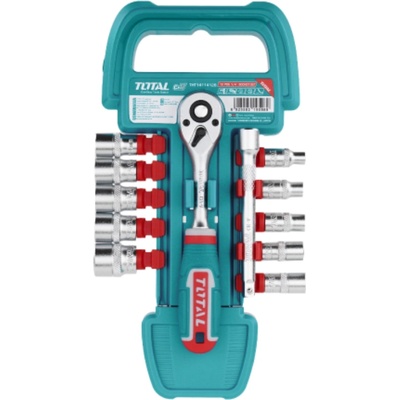 TOTAL Гедоре комплект total industrial 1/4", 12 части (tl ind tht14114126)