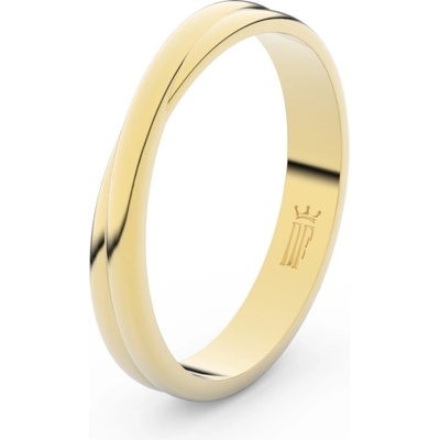 Danfil prsten DLR3020 žluté zlato bez kamene povrch lesk