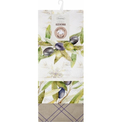 EUROFIRANY OLIVE 50 x 75 cm 9 ks VZOROVANÉ