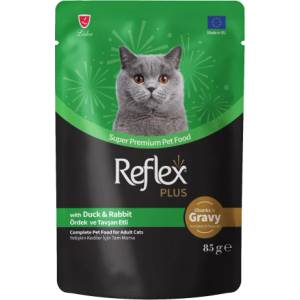 Lider Pet Food RP Pouch cat Duck and Rabbit in Gravy 85gr - Парченца в сос с заешко и патешко месо 85 гр
