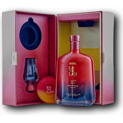 Kavalan 15th Anniversary 2009 Olorosso Sherry Cask 57,1% 0,7 l (dárkové balení 1 sklenice)
