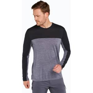 icebreaker Мъжка блуза с дълъг ръкав за трекинг Icebreaker Merino 125 Cool-Lite Sphere LS Tee color block graphite