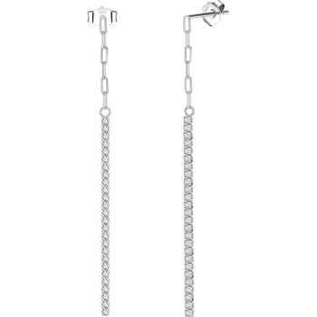 DELIS Дълги сребърни обеци 925, jw961, елегантен дизайн, с родиево покритие (jw961)