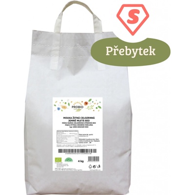 Bioharmonie Celozrnná mouka žitná jemně mletá 4 kg