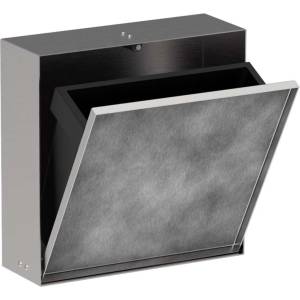 Hansgrohe XtraStoris Rock - Скрита кошница за отпадъци 4 л, матирана стомана 56089800 (56089800)