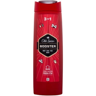 Old Spice Booster душ гел за тяло, коса и лице 400 ml за мъже