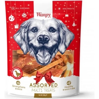 Wanpy Christmas Packs Коледен микс от най-предпочитаните лакомства Wanpy, 300 гр
