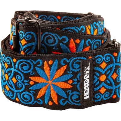 Dunlop JH25 Hendrix Blacklight Fillmore Blue Колан за китара (JH25)