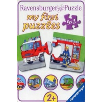 Ravensburger Puzzle Moje pierwsze puzzle Pojazdy ratownicze 9x2