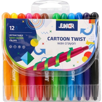 Junior Twist voskovky sada 12 farieb