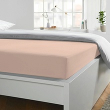 Schlafgut Prostěradlo Jersey BoxSpring elastan pfirsich 200x220x40