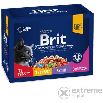 Brit Premium Cat Family Plate 1200 g 12 x 100 g