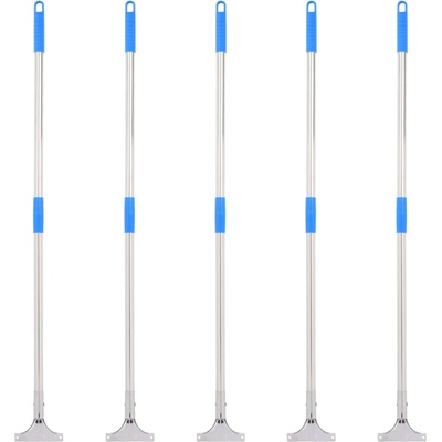 vidaXL Дръжки за чистачки за под 5 бр 119, 5 см стомана и пластмаса (4008375)