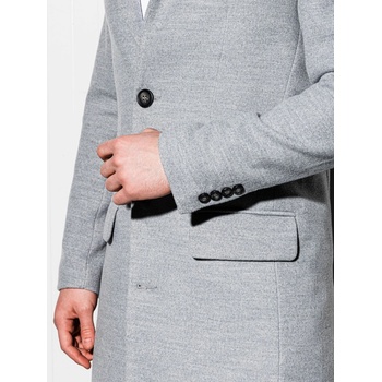 Ombre Clothing pánský kabát C432 šedý