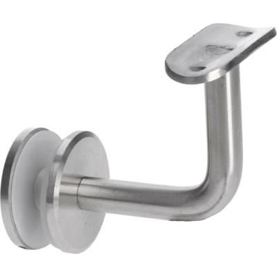 Kovoinox Držák madla ø 42,4 mm, sklo 6 - 16 mm, broušená AISI 304