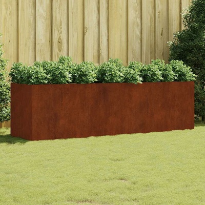 vidaXL vyvýšený záhon 280 x 80 x 80 cm cortenová ocel