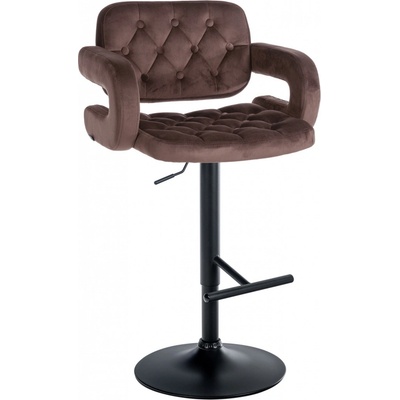 Design-Shop Dublin zamat Hnedá / čierny rám