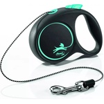 flexi Original каишка, черна, дизайн синьо XS - 3 м, до 8 кг - шнур