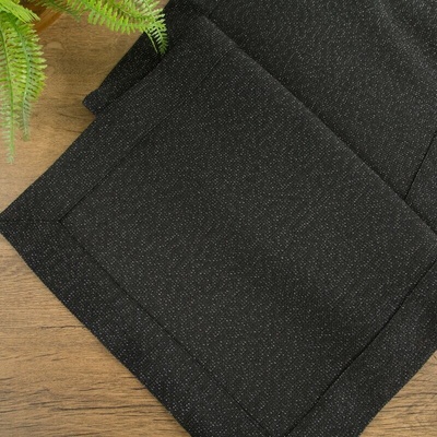 Eurofirany STELLA 2 šerpa - Behúň z plátna čierny čierna Polyester 40x140 cm