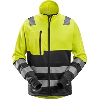Snickers Workwear reflexná mikina AllroundWork na zips tr. 2 žlto-čierna