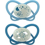 NIP Силиконови залъгалки NIP My Butterfly Green - Зайче и звездичка, 0-6 м, 2 броя, сини (34000821316249) - ozone
