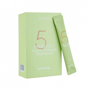 Image 1 of MASIL Шампоан с пробиотици и ябълков оцет (саше) Masil 5 Probiotics Apple Vinegar Shampoo