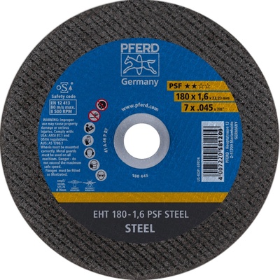 Pferd Rezný kotúč 180 x 1,6 x 22,23 mm 4007220581209