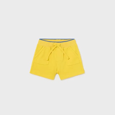 Mayoral Панталон къс плюш съншайн с връзки за новородено момче Mayoral