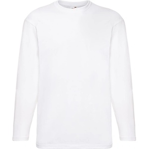 Fruit of the Loom Мъжка тениска с дълъг ръкав fruit of the loom valueweight t lsl / Бяла xl (16103800104)