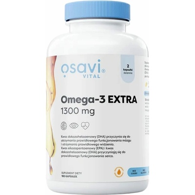 Osavi Omega-3 Extra 1300 mg, Lemon 180 kapsúl
