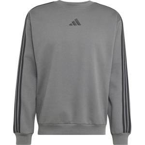 Adidas Мъжки пуловер adidas Essentials 3-Stripes Fleece Sweatshirt Jumper - Grey Five / Black (017-4666-0213)
